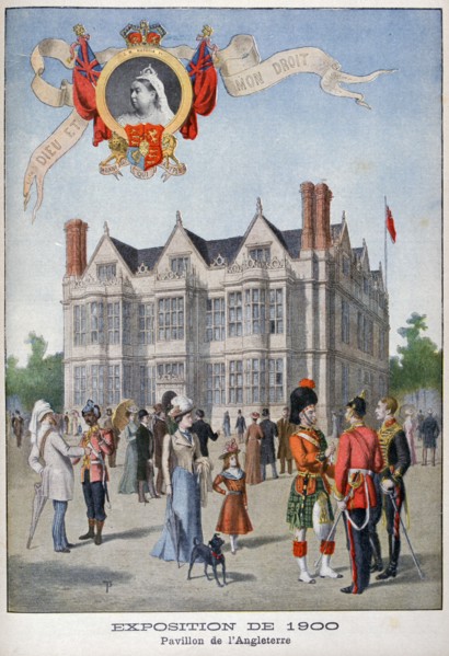 The British pavilion at the Universal Exhibition of 1900, Paris, 1900. Artist: Unknown