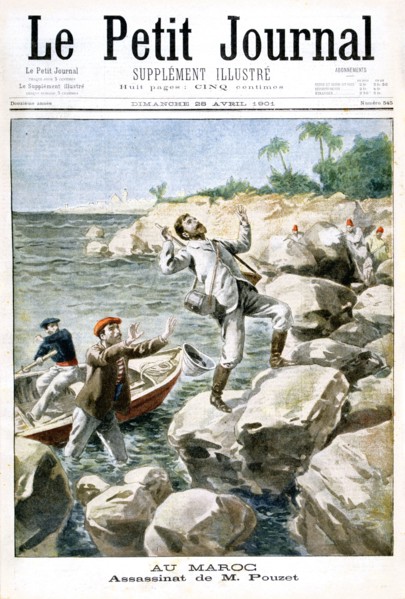 Assassination of M.Pouzet, 1901. Artist: Unknown