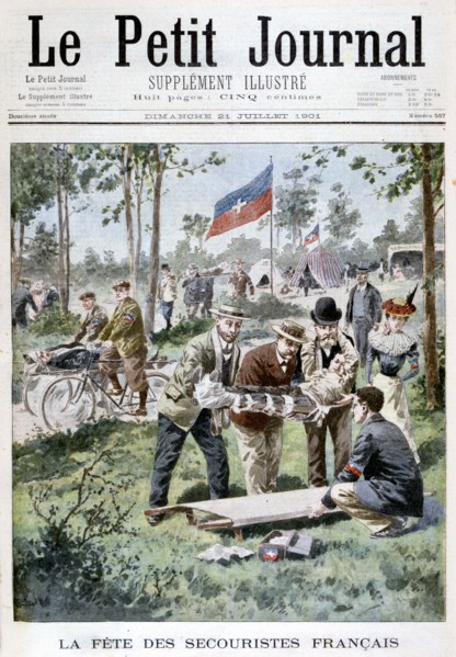 The fete for the First-Aid workers, 1901. Artist: Unknown