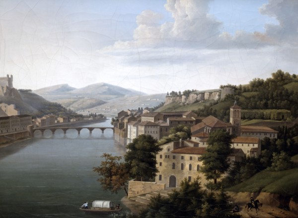 'View of the Rhone'. c1777-1840. Artist: Alexandre Haycinthe Dunouy