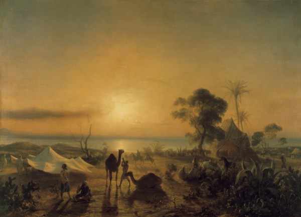 'The Camp at Staoueli', 1830.  Artist: Theodore Gudin