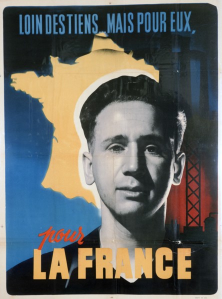 French voluntary work poster, c1942-1944. Artist: Unknown