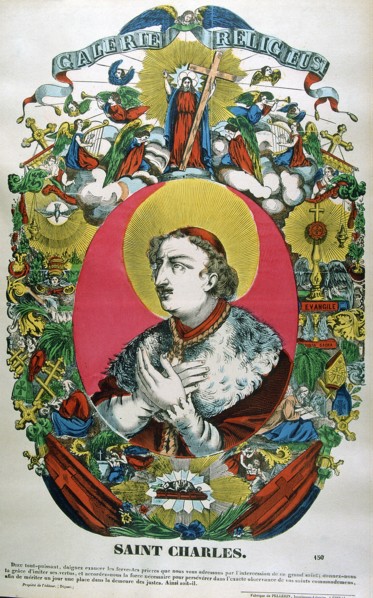 St Charles of Borromeo, 16th century Italian priest, 19th century. Artist: Anon