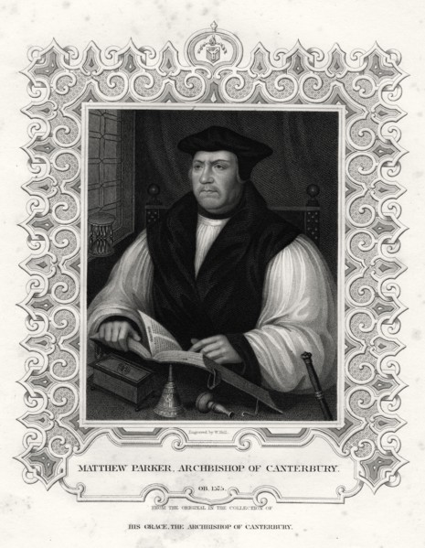 'Matthew Parker, Archbishop of Canterbury', 19th century. Artist: William Holl