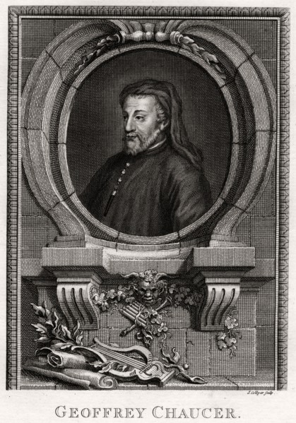 'Geoffrey Chaucer', 1774. Artist: J Collyer