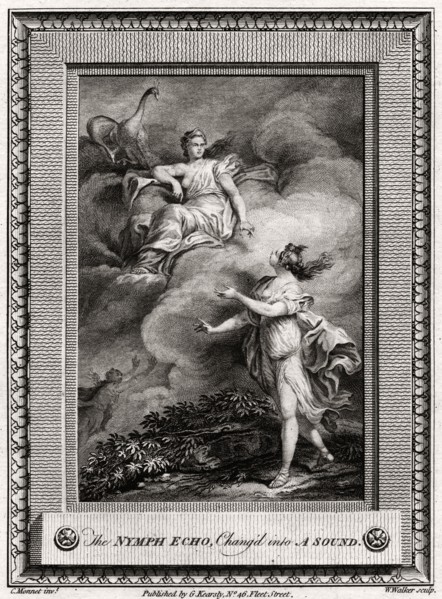 'The Nymph Echo, Chang'd into A Sound', 1774. Artist: W Walker