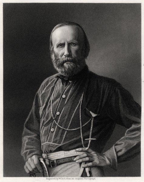 Guiseppe Garibaldi, Italian patriot, 19th century. Artist: W Holl