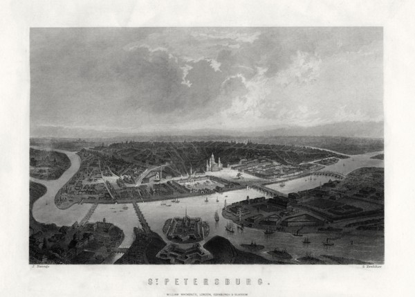'St Petersburg', Russia, 19th century. Artist: S Bradshaw