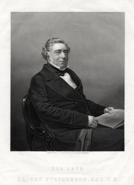 Robert Stephenson, English civil engineer, 1880. Artist: DJ Pound