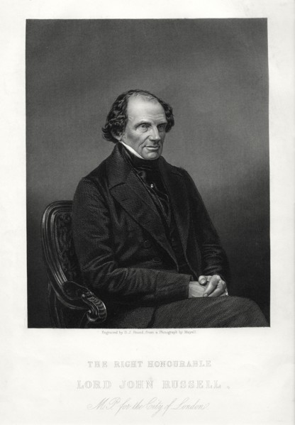 The Right Honourable John Russell, 1st Earl Russell, British Liberal statesman, c1880. Artist: DJ Pound