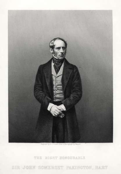 John Somerset Pakington, 1st Baron Hampton, English politician, c1880.Artist: DJ Pound
