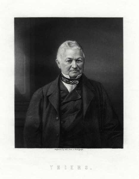 Louis Adolphe Thiers, French statesman and historian, 19th century.Artist: W Holl