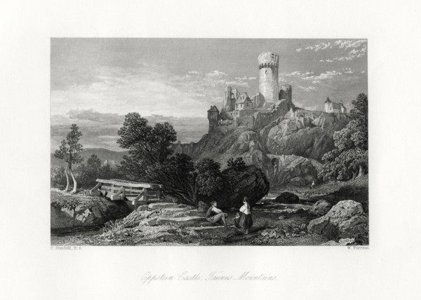 Eppstein Castle, Taunus mountains, Germany, 19th century. Artist: W Forrest