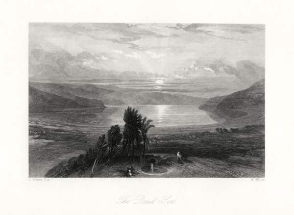 'The Dead Sea', 19th century. Artist: W Miller