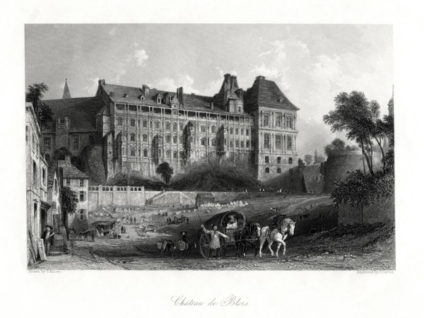 Chateau de Blois, Loire Valley, France, 1875.Artist: J Carter