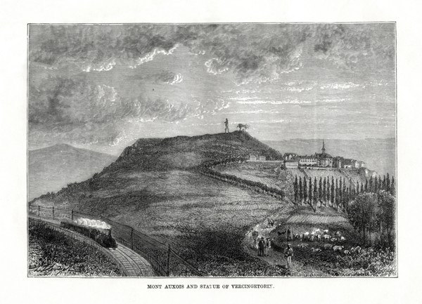 Mont Auxois and the statue of Vercingetorix, France, 1879. Artist: Unknown