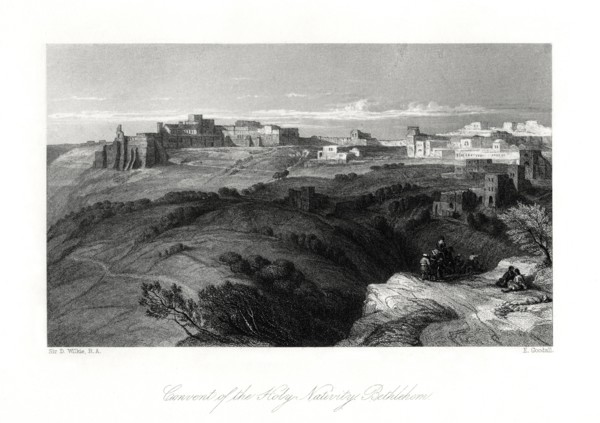 Convent of the Holy Nativity, Bethlehem, Palestine, 19th century. Artist: E Goodall