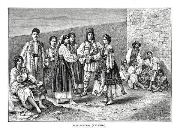 Wallachians, 1879.Artist: E Ronjat