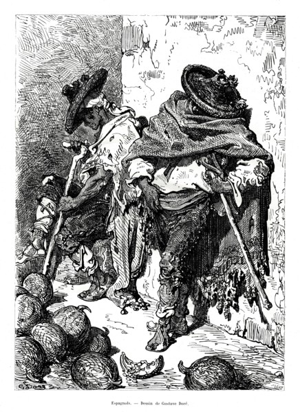 Spaniards, 1886. Artist: Unknown