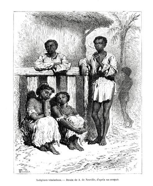 Indigenous people, Venezuela, 19th century. Artist: A de Neuville