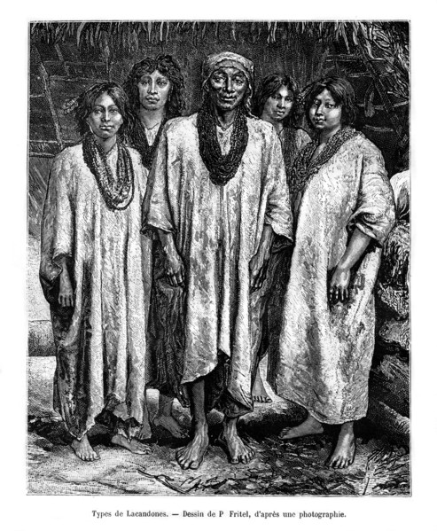 Lacandon people, 19th century. Artist: Pierre Fritel