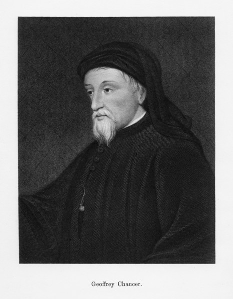 Geoffrey Chaucer, English author, poet, philosopher, bureaucrat, and diplomat, (19th century). Artist: Unknown