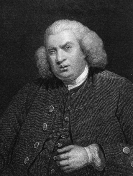 Samuel Johnson, literary critic, poet, essayist, biographer, (19th century). Artist: Unknown