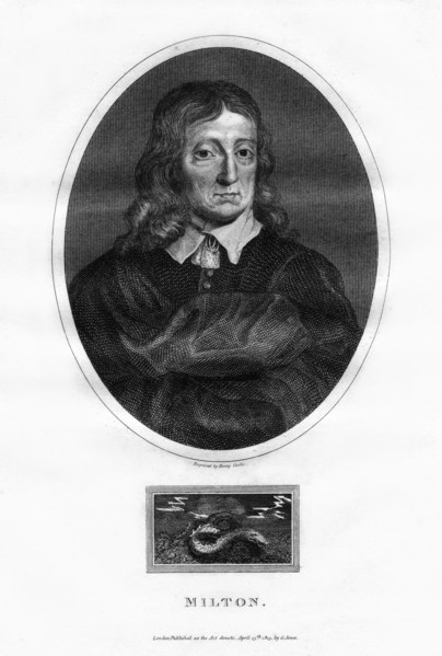 John Milton, English poet, (1815). Artist: Henry Cooke