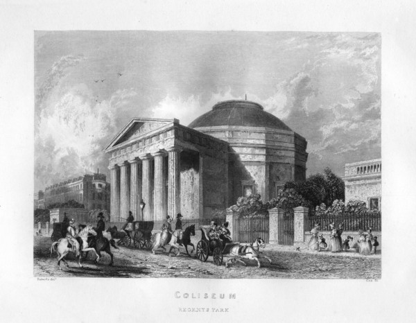 Coliseum, Regent's Park, London, 19th century.Artist: Cox