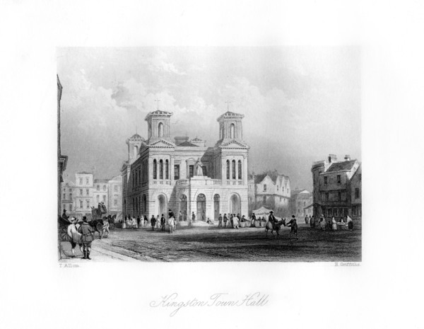 Kingston Town Hall, Surrey, 19th century.Artist: H Griffiths