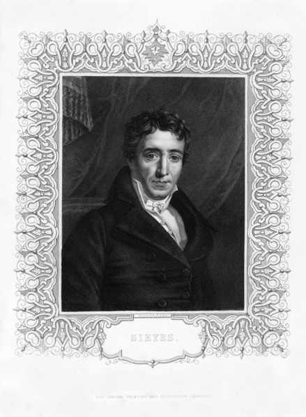 Emmanuel Joseph Sieyes, French clergyman and statesman, 19th century.Artist: WH Mote