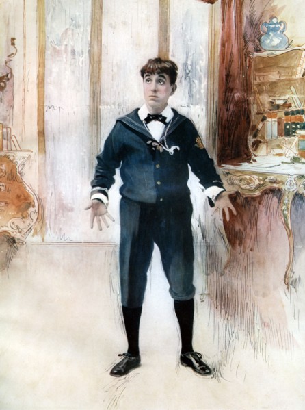 Weedon Grossmith in The New Boy, c1902.Artist: Ellis & Walery