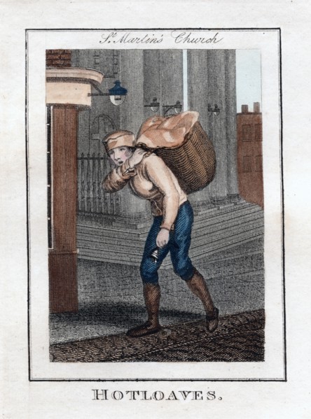 'Hotloaves', St Martin's Church, London, 1805. Artist: Unknown
