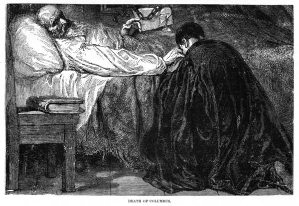Death of Christopher Columbus, 1506, (1872). Artist: Unknown