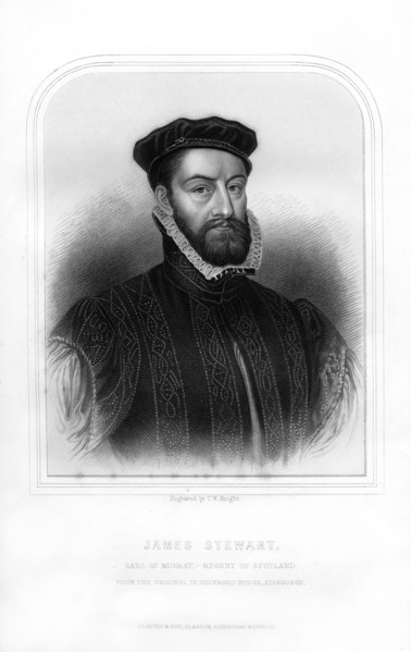 James Stewart, 1st Earl of Moray, Regent of Scotland, (1870). Artist: TW Knight