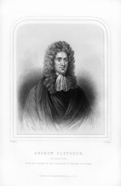 Andrew Fletcher of Saltoun, Scottish writer, politician and patriot, (1870).Artist: S Freeman