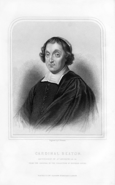 David Beaton, Archbishop of St Andrews, (1870).  Artist: S Freeman