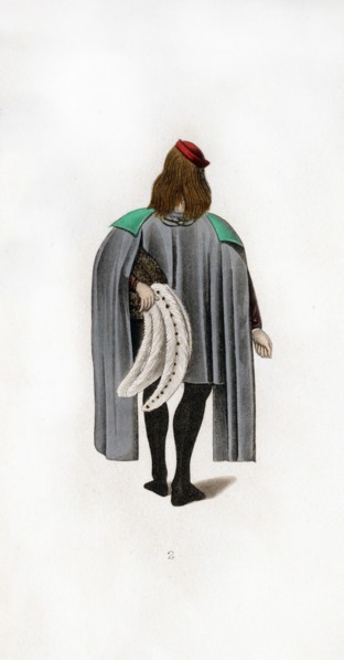 Male dress, c1480, (1843).Artist: Henry Shaw