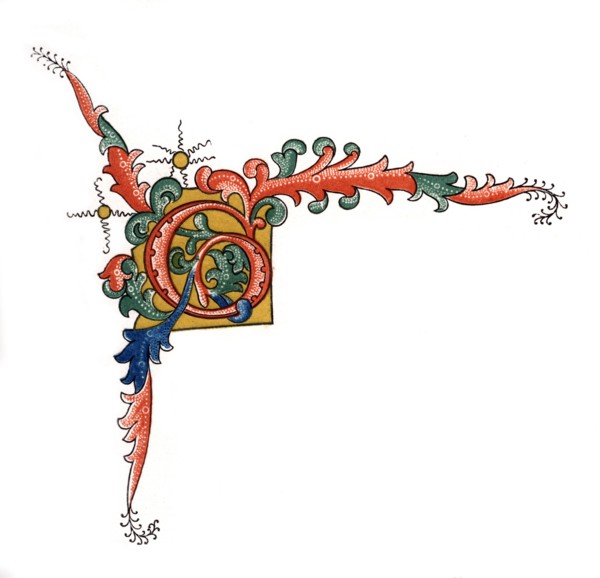 Initial letter 'G', (1843).Artist: Henry Shaw