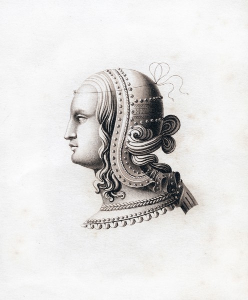 Headdress, early 16th century, (1843).Artist: Henry Shaw