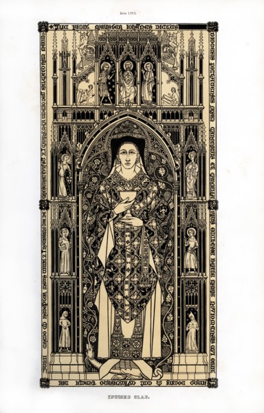 The canon of Poitiers, c1350, (1843).Artist: Henry Shaw