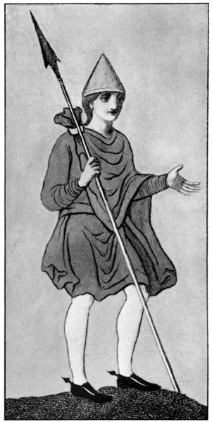 The Saxon mantle, showing method of fastening, (1910). Artist: Unknown