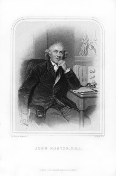 John Hunter, Scottish surgeon, 1870.Artist: Francis Holl
