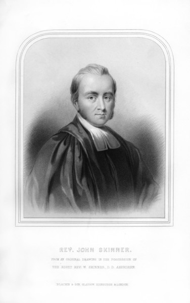 Reverend John Skinner, Scottish historian and songwriter, (1870). Artist: Unknown