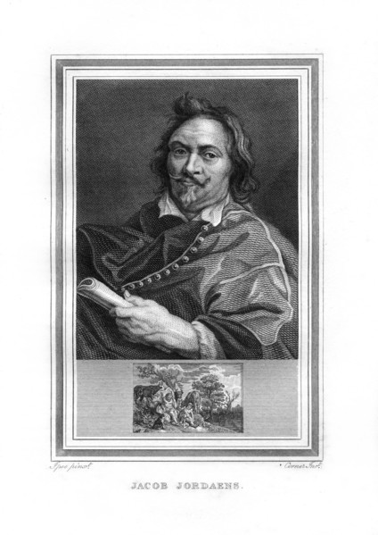 Jacob Jordaens, Flemish Baroque era painter, (1825).Artist: John Corner