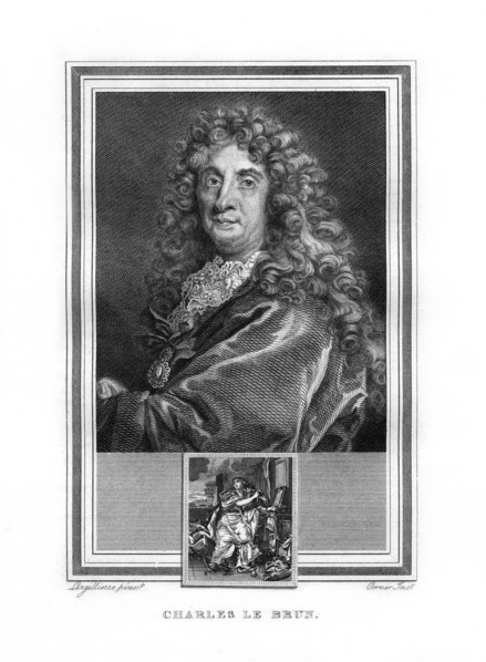 Charles le Brun, French Baroque era painter, (1825).Artist: John Corner