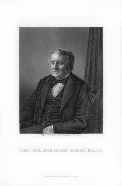 John Arthur Roebuck, British politician, (1881).Artist: E Stodart