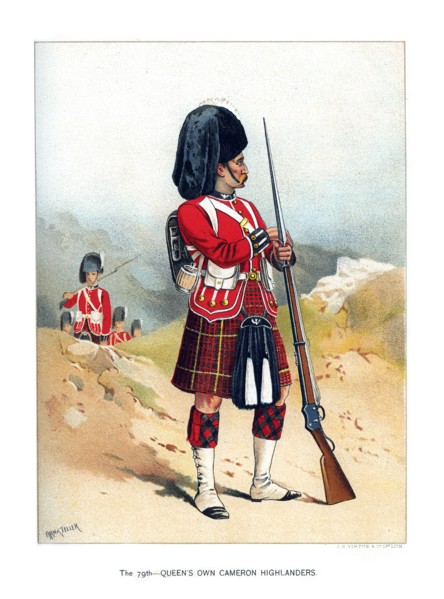 'The 79th Queen's Own Cameron Highlanders', c1890.Artist: Frank Teller