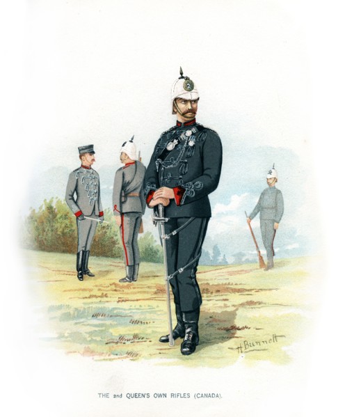 'The 2nd Queen's Own Rifles (Canada)', c1890.Artist: H Bunnett