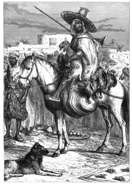 An Arab merchant at Tlemcen, Algeria, c1890. Artist: Unknown